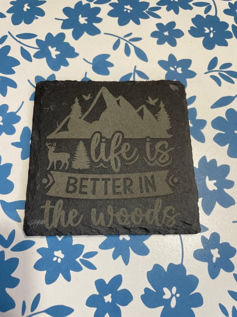 Slate Coasters! Personalized!
