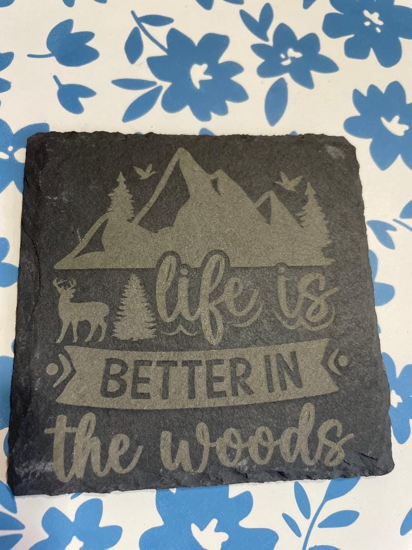 Slate Coasters! Personalized!