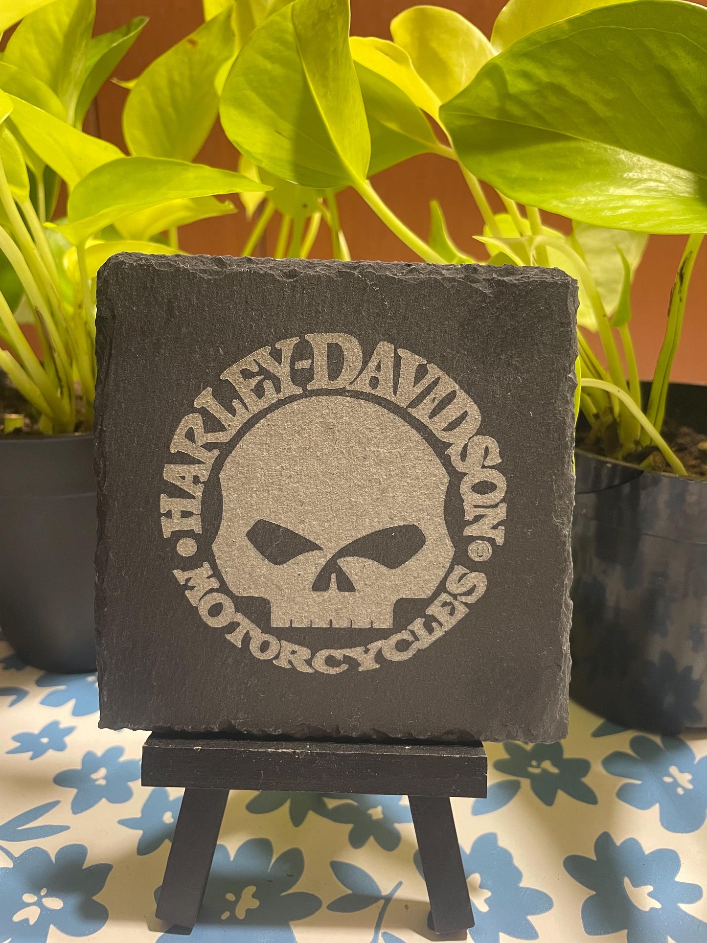 Harley Davidson slate coasters!