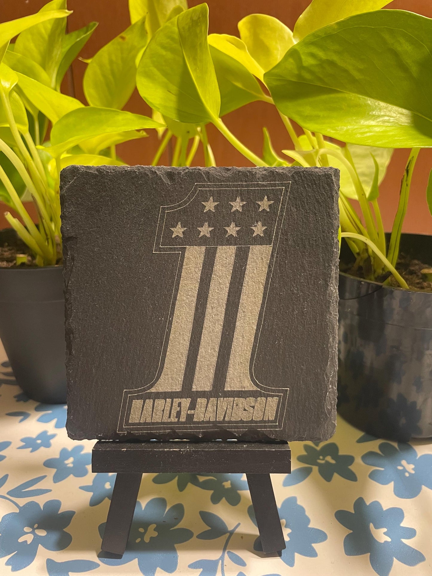 Harley Davidson slate coasters!